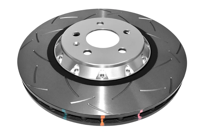 DBA DBA52832SLVS, Quattro (w/345mm Front Rotor) Front 5000 Series Slotted Rotor w/Silver Hat for Audi and Porsche