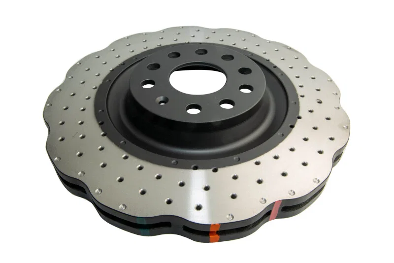 DBA DBA42808WXD, Golf R 3.6L Front 4000 Series Drilled Wavy Rotor for Volkswagen