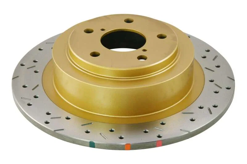 DBA DBA4657XS, 2.5L/3.0 H6 Rear Drilled Slotted 4000 Series Rotor for Subaru