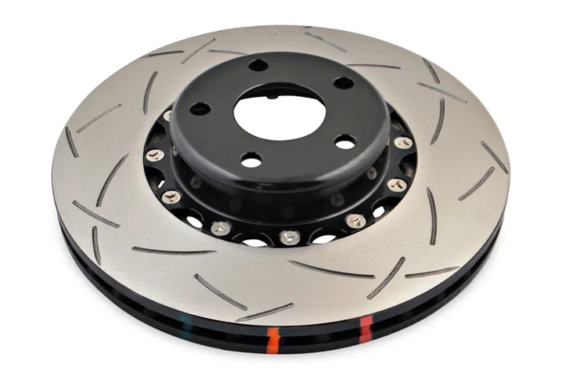 DBA DBA5010BLKS, 02-10 WRX Premium Front Slotted 5000 Series 2 Piece Rotor w/ Black Hat for 11 vehicles