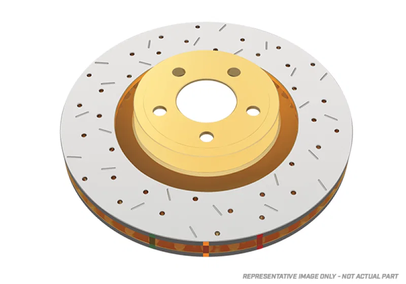 DBA DBA42438XS, 08-09 Charger / Magnum / Challenger w/o Brembo Brakes Front Drilled & Slotted 4000 Series Rotor