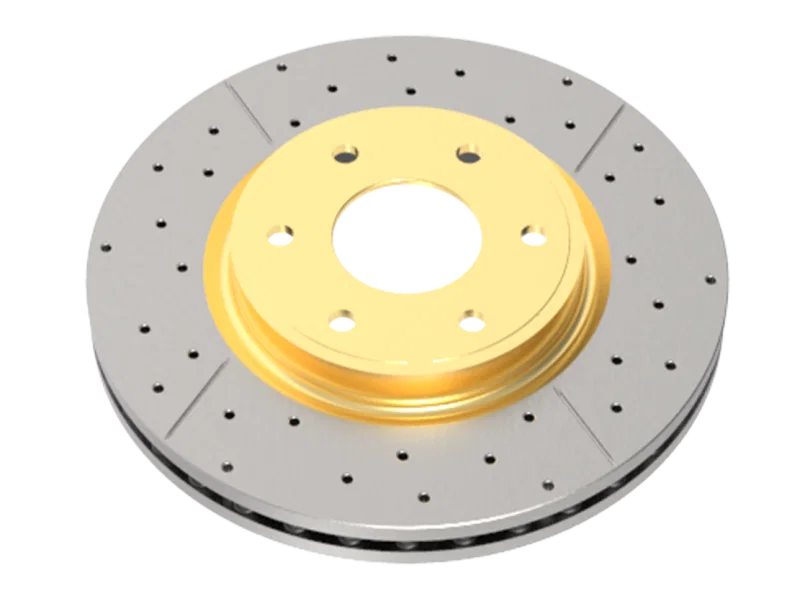 DBA DBA2085X, 18-20 Jaguar E-Pace Rear Drilled & Slotted Street Series Rotor