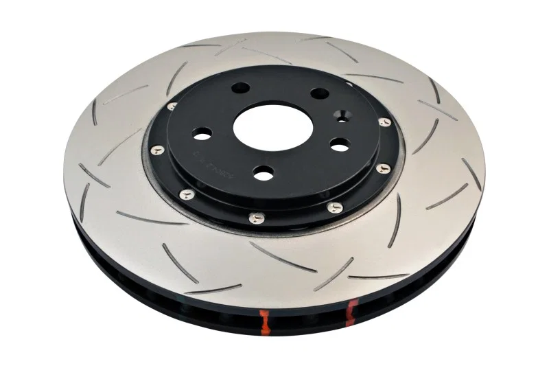 DBA DBA52604BLKS, V8 SS Front Slotted 5000 Series 2 Piece Rotor Assembled w/ Black Hat for Chevrolet and Pontiac