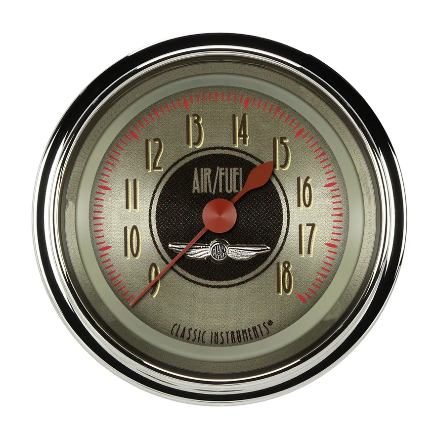 Classic Instruments AN194SHC, All American Nickel 2-1/8" Air Fuel Ratio Gauge