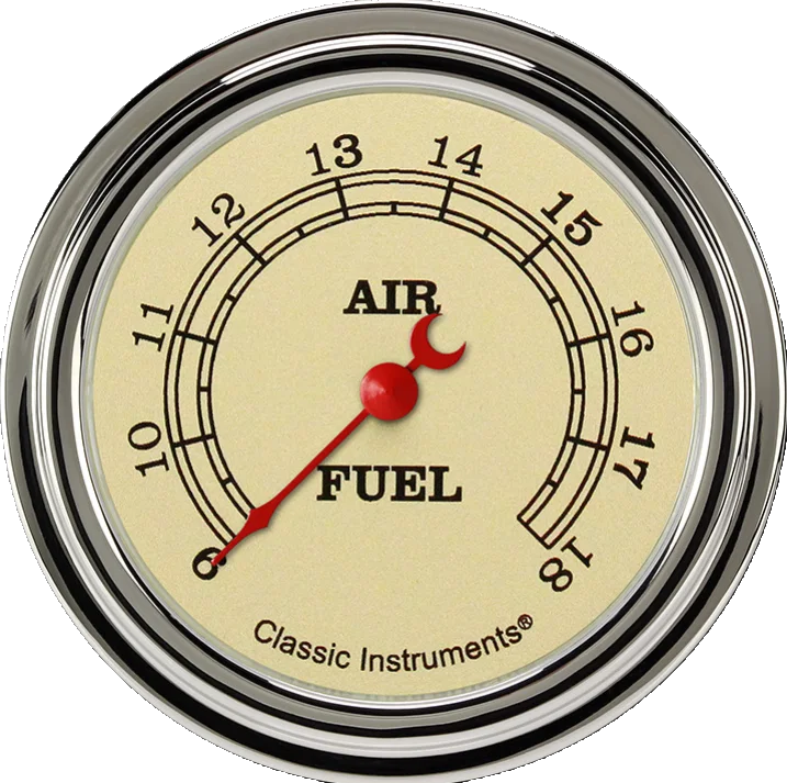 Classic Instruments VT394SLF, Vintage 2-5/8" Air Fuel Ratio Gauge