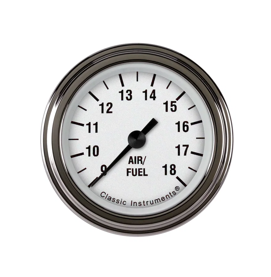 Classic Instruments WH194SLF, White Hot 2-1/8" Air Fuel Ratio Gauge