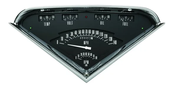 Classic Instruments TF01B, Hot Rod Black Tach Force Package