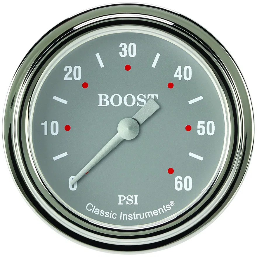 Classic Instruments SG343SLF, SG Series 2-5/8" Boost Electric Gauge (60 PSI)