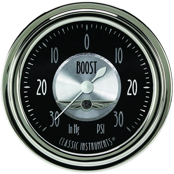 Classic Instruments AT341SLC, All American Tradition 2-5/8" Boost/Vac Gauge