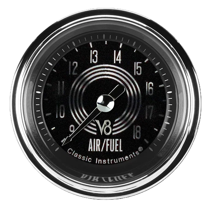 Classic Instruments V8SR194SLC, V8 Speedster 2-1/8" Air Fuel Ratio Gauge