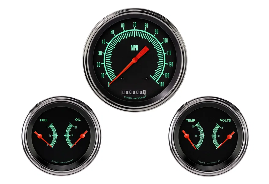 Classic Instruments GS64SLF, G/Stock Series Three Gauge Set