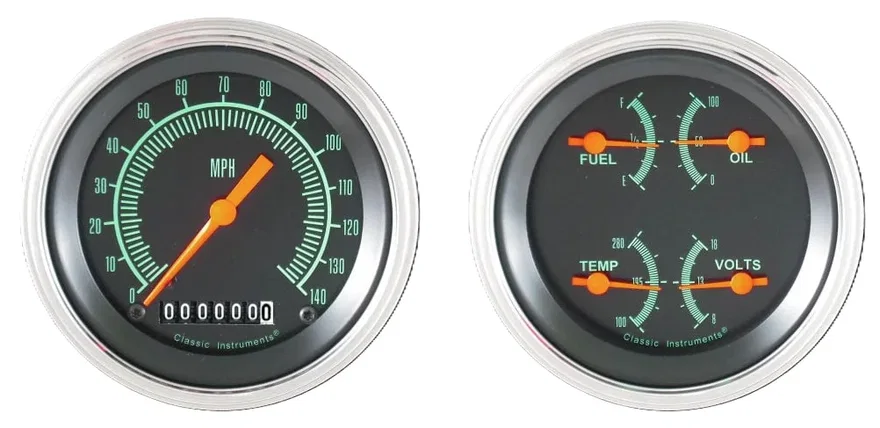 Classic Instruments GS02SLC, G/Stock 3" Speedo/Quad-GM