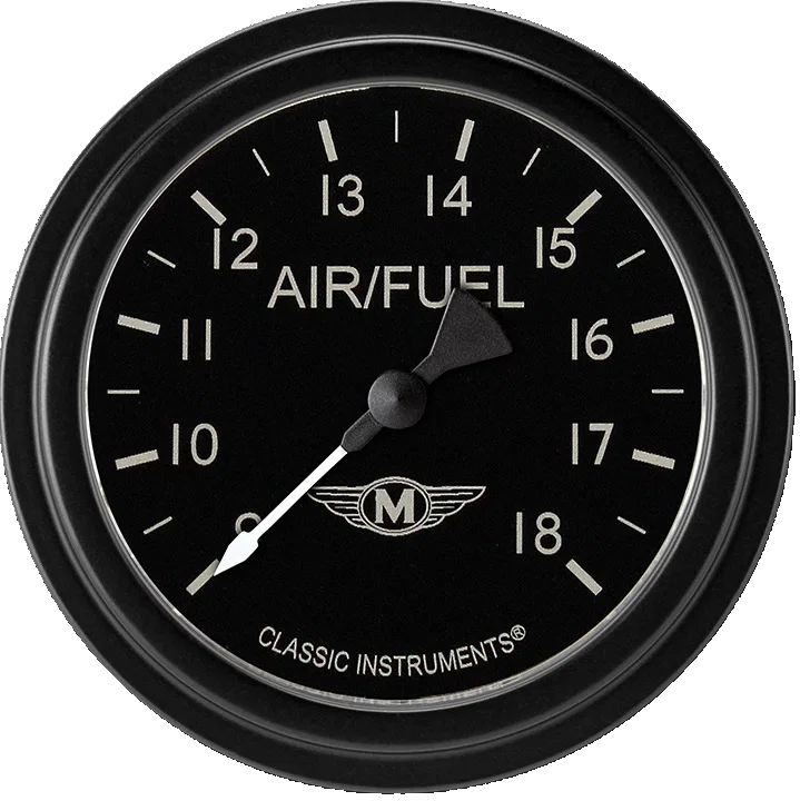Classic Instruments MA394BLF, Moal Bomber 2-5/8" Air Fuel Ratio Gauge
