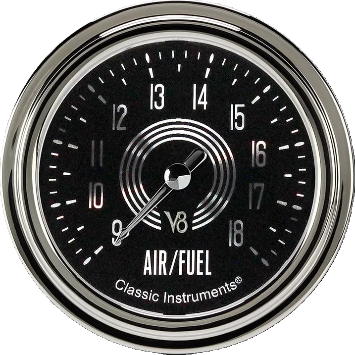 Classic Instruments V8SR394SLC, V8 Speedster 2-5/8" Air Fuel Ratio Gauge