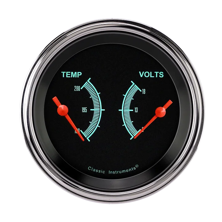 Classic Instruments GS74SLC, G/Stock 3" Dual - Temp & Volt