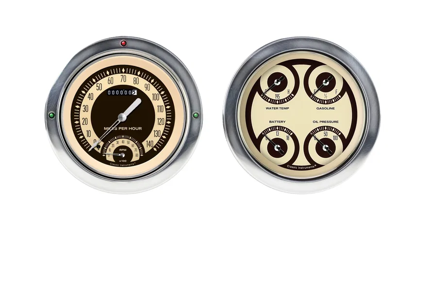 Classic Instruments CT54NT62, Nostalgia VT 1954-55 Chevy Truck Package w/ Speedtachular