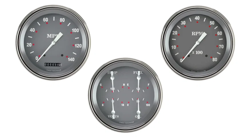 Classic Instruments SG53SLF, SG Series Three Gauge Set
