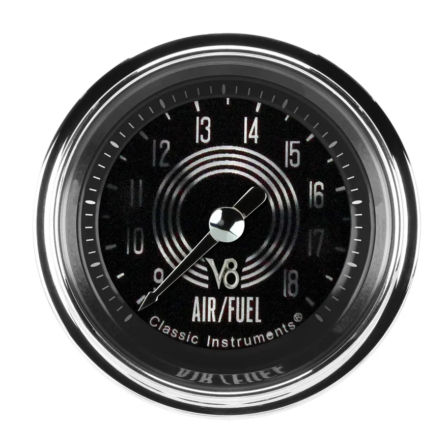 Classic Instruments V8SR194SHC, V8 Speedster 2-1/8" Air Fuel Ratio Gauge