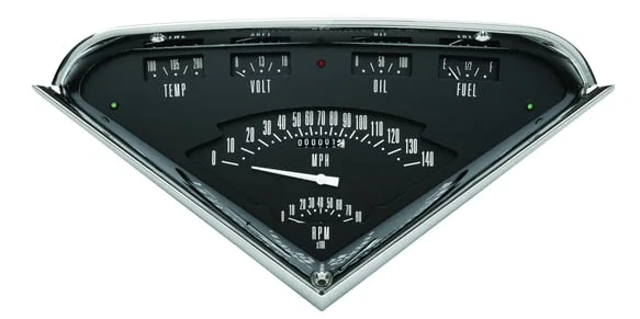 Classic Instruments TF01B-LS, Hot Rod Black Tach Force Package for Chevrolet Truck