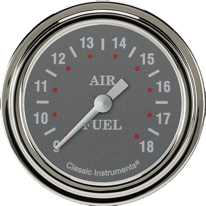 Classic Instruments SG394SLF, Silver Gray 2-5/8" Air Fuel Ratio Gauge