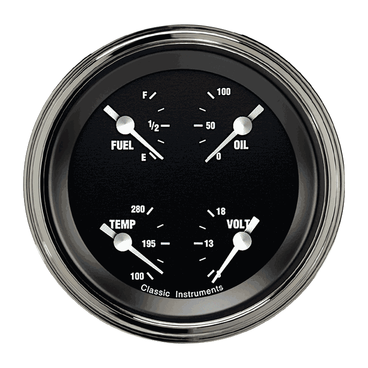 Classic Instruments HR79SLC, Hot Rod 3" Quad (0-90 Ohm)