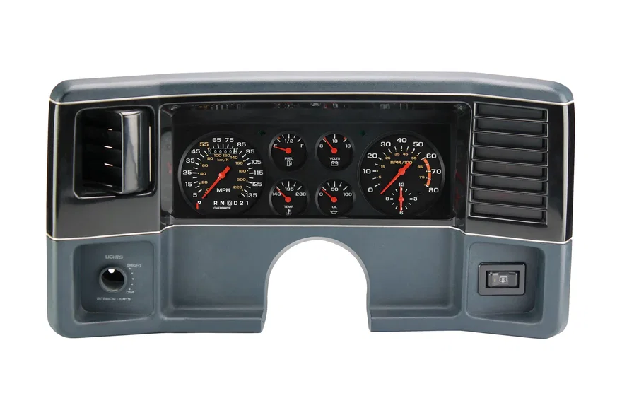 Classic Instruments CH78OE06, Chevy G-Body Direct Fit Gauge Package with Overdrive Gear Indicator