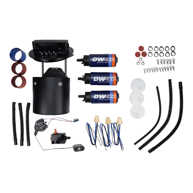 DeatschWerks 9-401-7032, X3 Series Fuel Pump Module w/ Triple DW400 Fuel Pumps for 2011-2024 Ford Mustang