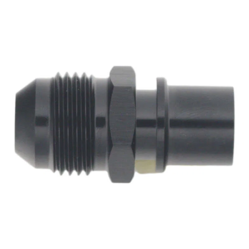 DeatschWerks 6-02-0128-B, 8AN Male Flare to Toyota Module Quick Connect - Anodized Matte Black
