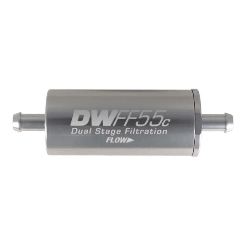 DeatschWerks 8-03-55C-010K, 5/16in 10 Micron 55mm In-Line Fuel Filter Kit