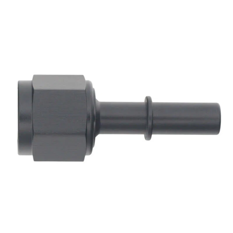 DeatschWerks 6-02-0133-B, 8AN Female Flare Swivel to 3/8in Male EFI Quick Disconnect - Anodized Matte Black