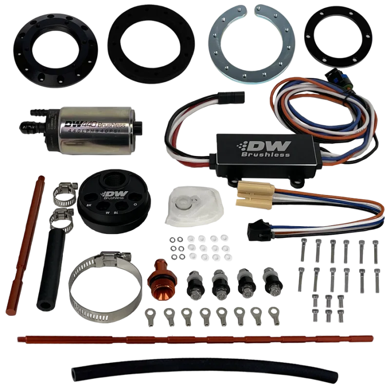 DeatschWerks 9-441-C102-5008, Universal In-Tank Pump Mount w/ DW440 Brushless 415lph Fuel Pump & Controller