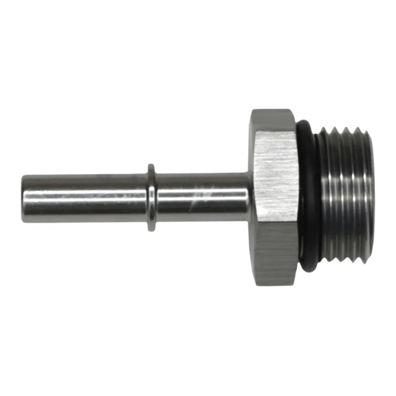 DeatschWerks 6-02-0124, 10AN ORB Male to 5/16in Male EFI Quick Connect Adapter - Anodized DW Titanium