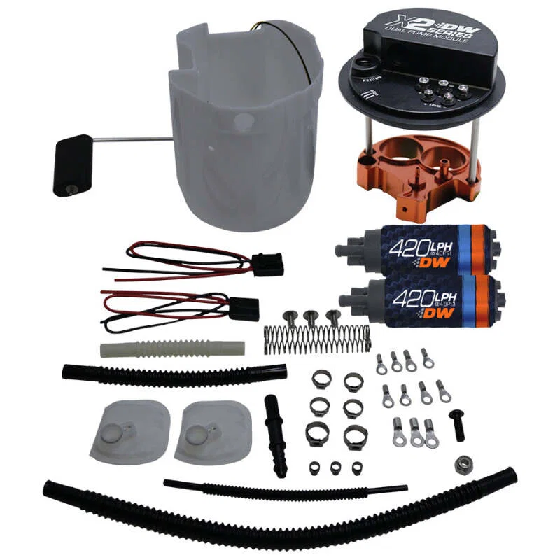 DeatschWerks 9-421-7051, X2 Pump Module w/ Dual DW420 for 2012-16 Scion FR-S 2012-20 Subaru BRZ