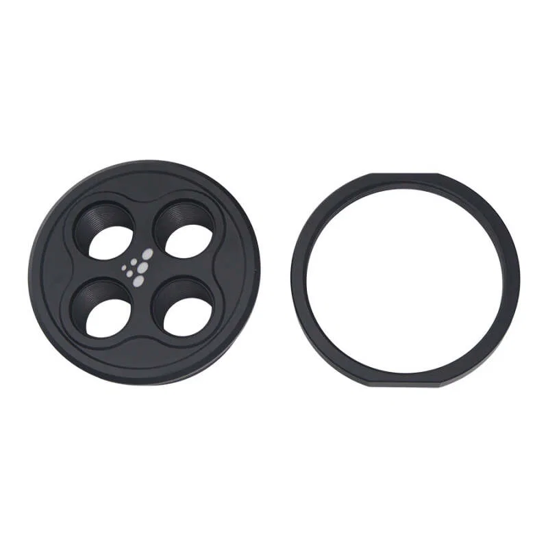 DeatschWerks 6-03-0701, Quad 10AN ORB Bulkhead - Anodized Matte Black