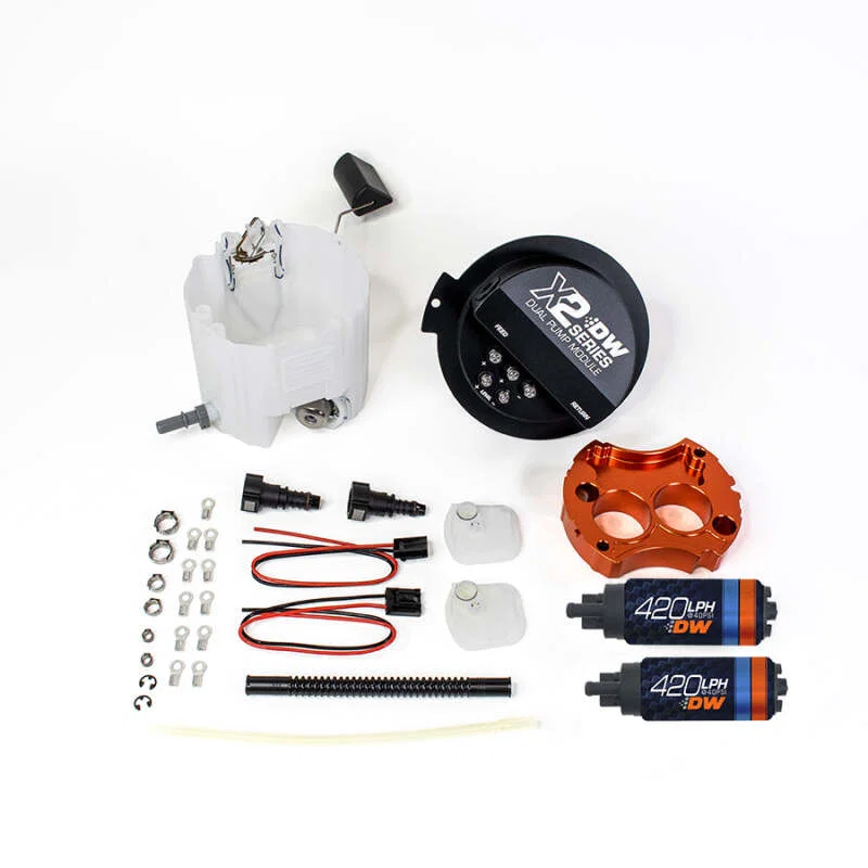 DeatschWerks 9-421-7002, X2 Series Fuel Pump Module w/ 2 DW420s For 2010-15 Camaro LS 3.7 V6