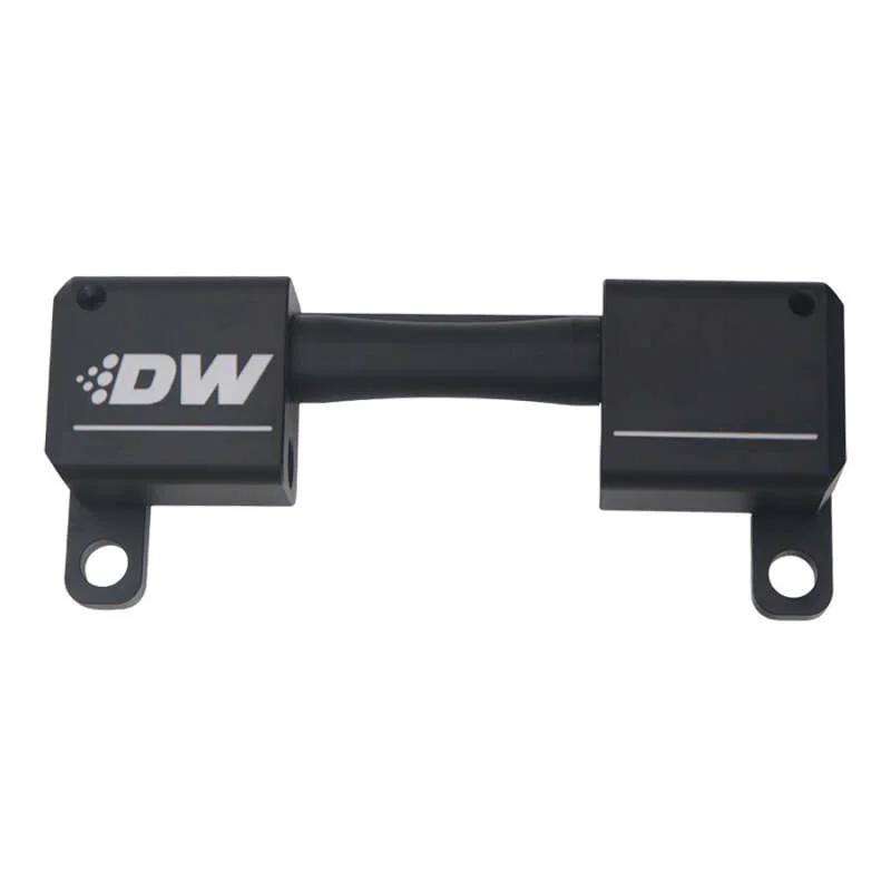 DeatschWerks 6-03-0702, High Flow Ethanol Sensor Adapter - 10AN ORB to 10AN ORB - Anodized Matte Black