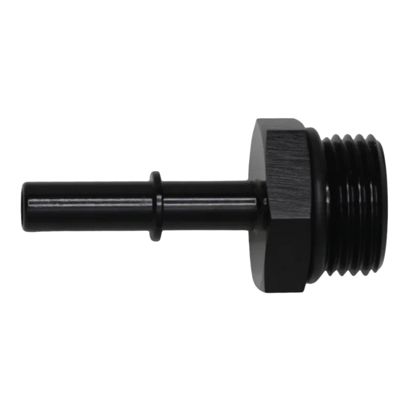 DeatschWerks 6-02-0124-B, 10AN ORB Male to 5/16in Male EFI Quick Connect Adapter - Anodized Matte Black