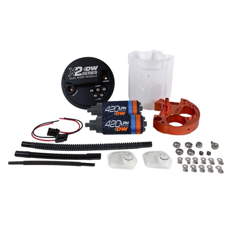 DeatschWerks 9-421-7050, X2 Series Fuel Pump Module with Dual DW420 Pumps For 2008-21 WRX/STI for Subaru