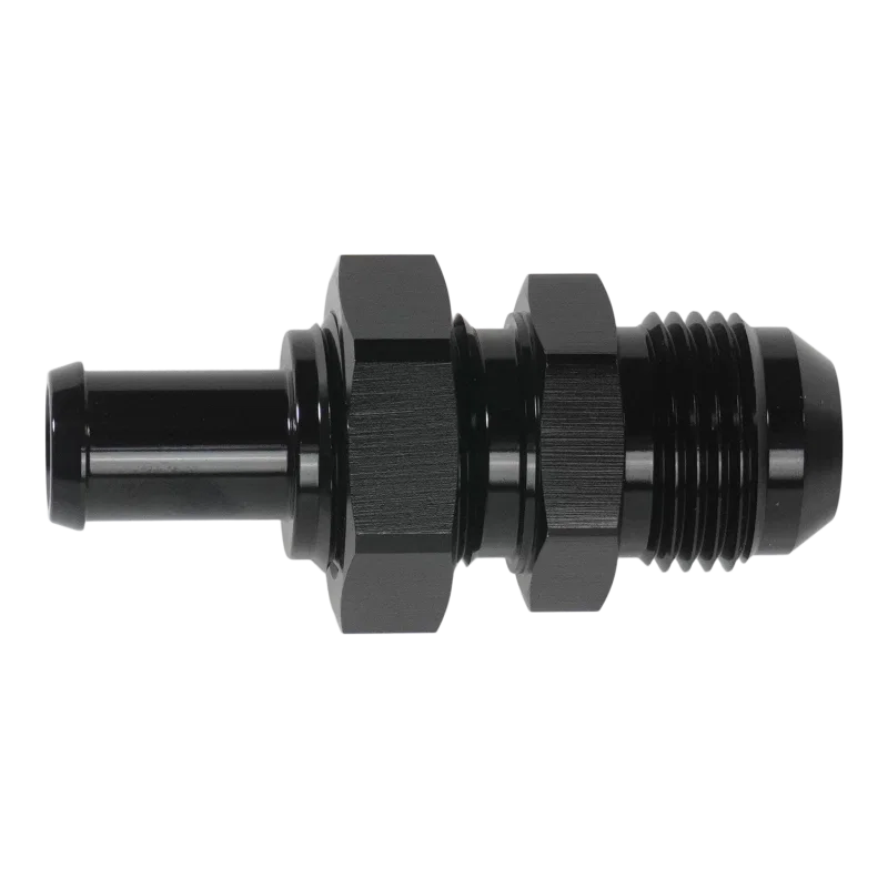 DeatschWerks 6-02-0793-B, 10AN Male Flare Bulkhead to 1/2in Hose Barb Straight