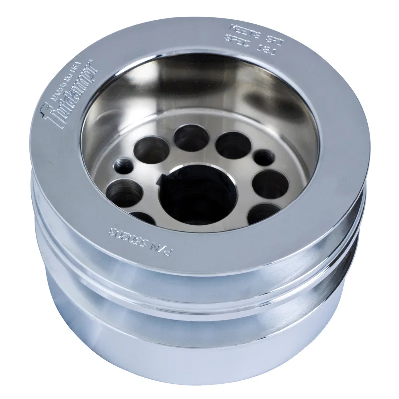 Fluidampr 550203, Ford 8BA Flat Head Wide Belt Steel Internally Balanced Damper