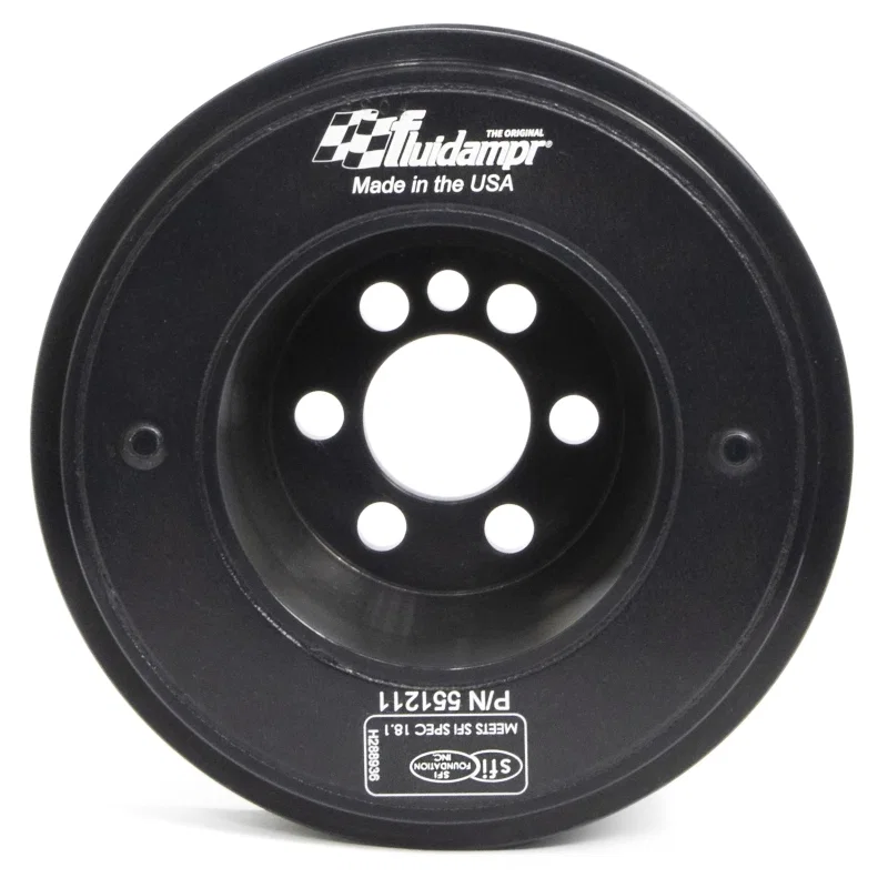 Fluidampr 551211, VW 06-08 2L FSI Motor (6 bolt hole mounting) Steel Internally Balanced Damper