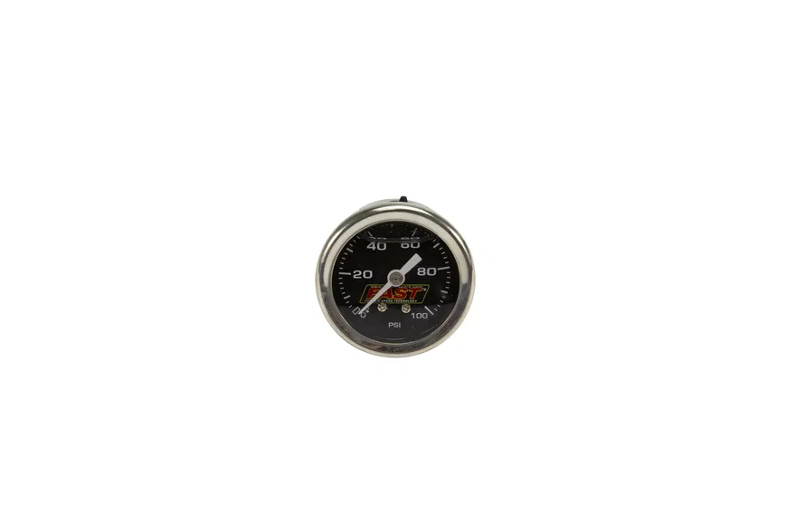 FAST 54027G, LSX 0-100 PSI 1.5 Inch Stainless EFI Fuel Pressure Gauge
