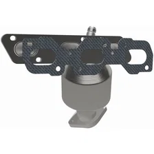 Rear California Grade CARB Compliant Direct-Fit Manifold Catalytic Converter for Mercury and Ford image 2