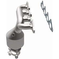 Front 1.8L California Grade CARB Compliant Direct-Fit Manifold Catalytic Converter for 2001-2004 Kia Spectra image 4