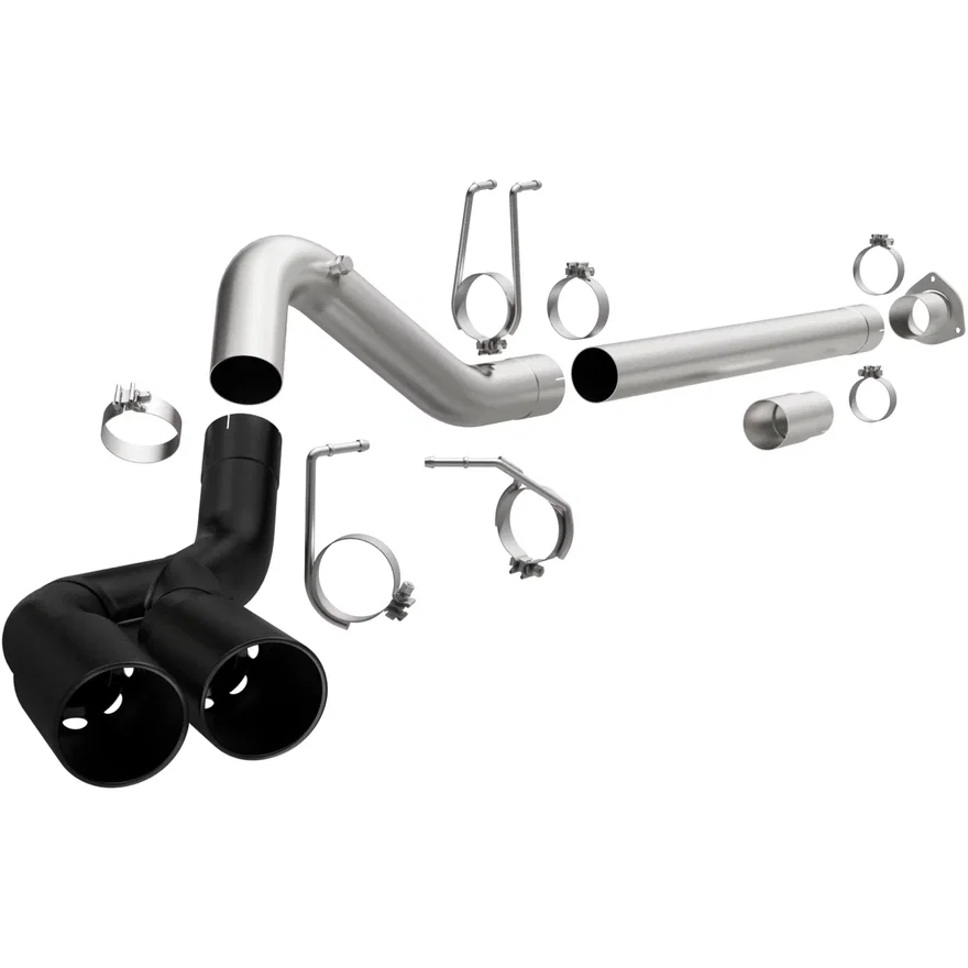 Black DPF Series DPF Back Performance Exhaust System for 2008-2026 Ford F-250 Super Duty and F-350 Super Duty