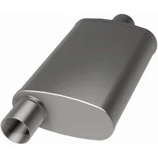 5 X 8in. Oval Straight-Through Performance Exhaust Muffler image 3