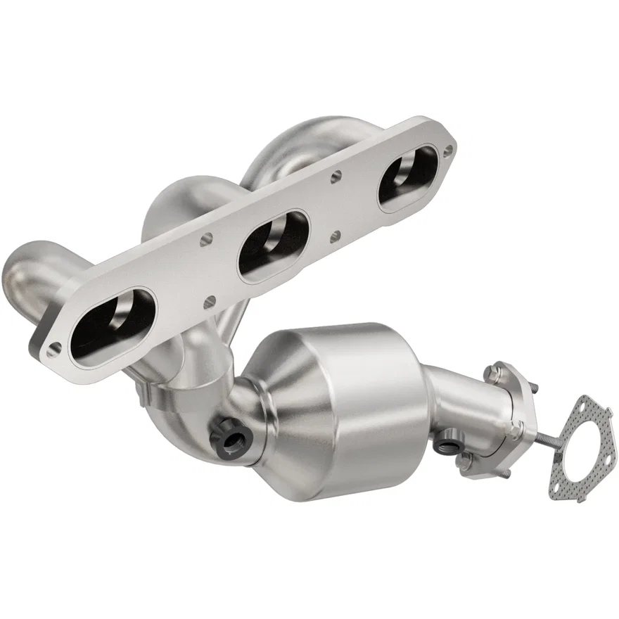 Left 3.4L 2.7L OEM Grade Federal EPA Compliant Direct-Fit Manifold Catalytic Converter for 2006-2008 Porsche Cayman