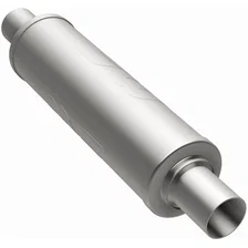 6in. Round Straight-Through Performance Exhaust Muffler image 2