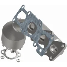 Left 3.8L 3.3L OEM Grade Federal EPA Compliant Direct-Fit Manifold Catalytic Converter for 2007-2009 Kia Sorento image 4