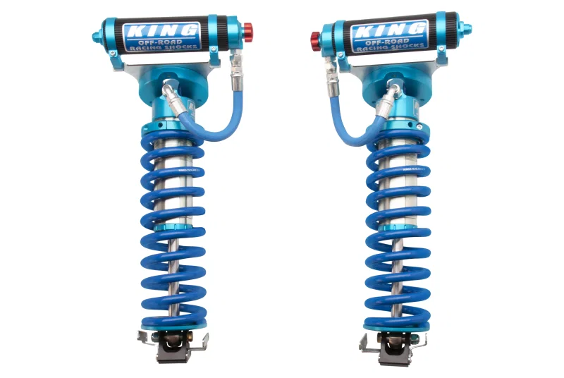 King Shocks 33001-207A, 2005+ Ford F-250 4WD Front 3.0 Dia Remote Res Coilover Conv w/Adjuster (Pair)